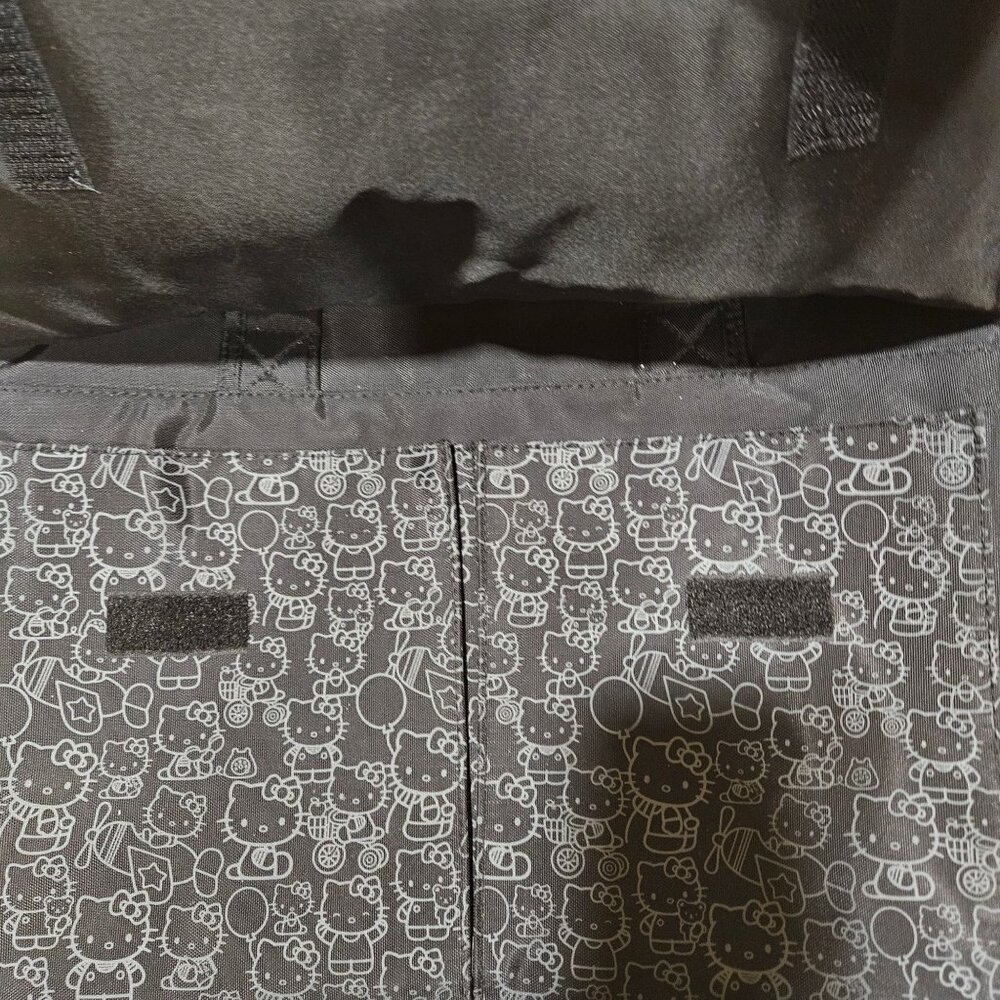 Hello Kitty Black 15" Laptop Bag With Shoulder Strap Multiple Pockets Messenger - Picture 4 of 10